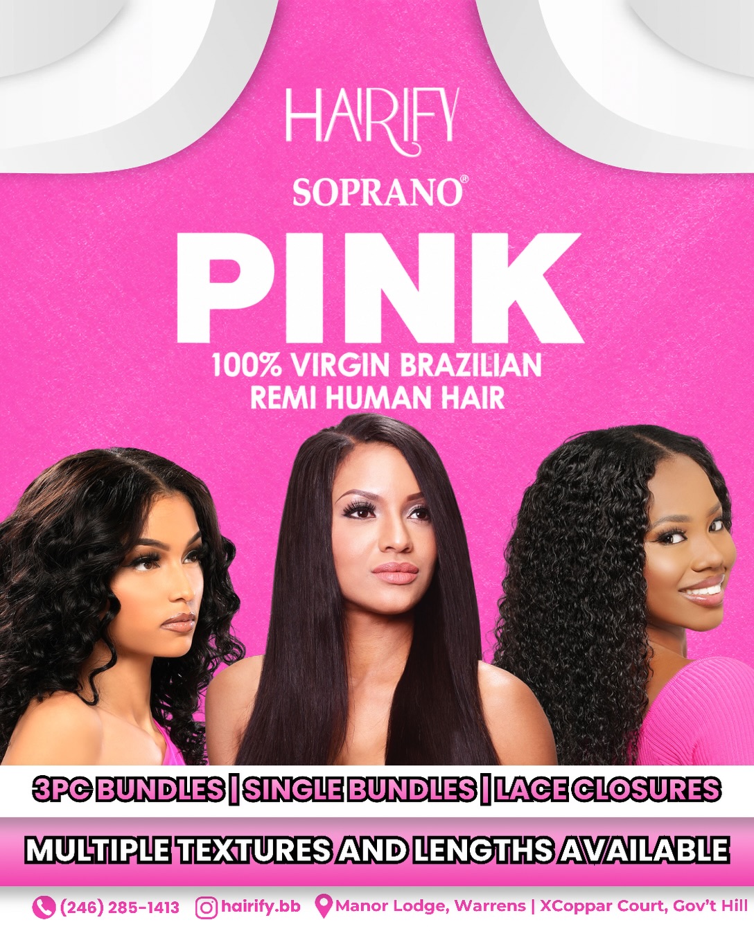 Hairify’s Soprano Pink hair campaign